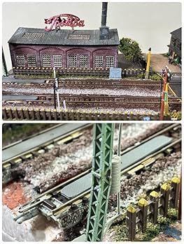 Amazon.co.jp: Nゲージ 鉄道模型 ジオラマ 昭和 工業地帯 河川に